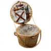 Cesto da pic-nic per 2 persone rotondo