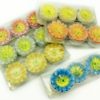 Set 3 Confezioni da 3 Candele Tea-Light Margherita 5 Colori