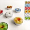 Set 3 Confezioni Da 3 Candele Tea-Light Fiori 6 Colori