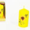 Candela citronella con decorazione girasole