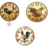 Orologio In Legno MDF Galli E Gallina
