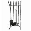 Accessori Per camino - Set In Metallo 4 Pezzi Con Base