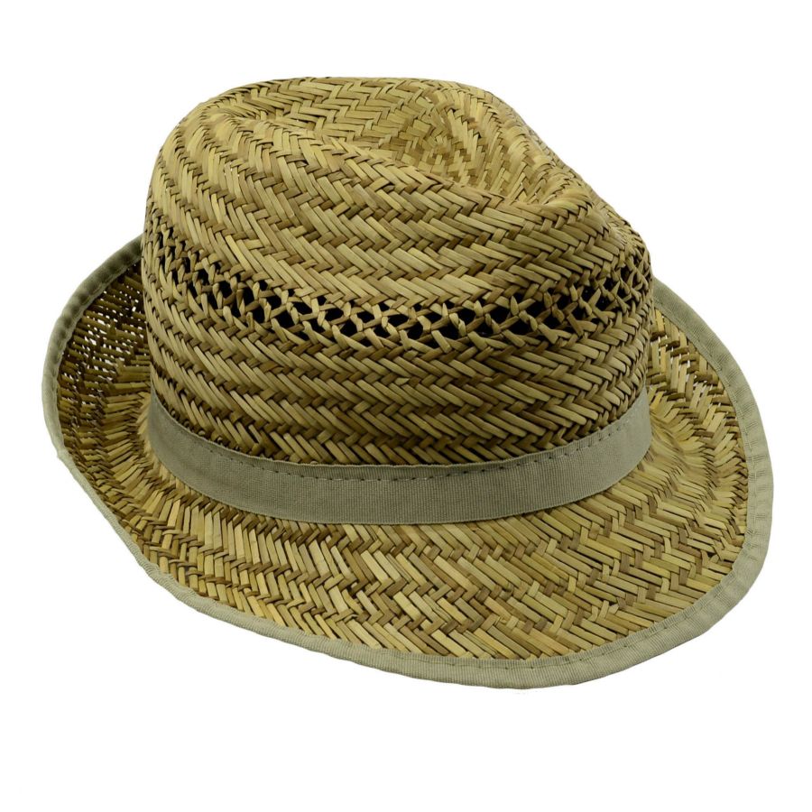 Cappello Paglietta Uomo Canotier In Paglia | Fabbricato In Italia | Tesa 8,5 Cm