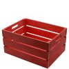 Cassetto In Legno Rosso Rettangolare Pieghevole