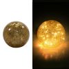 Lampada Led In  Vetro Argento Oro Sfera Piccola