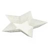Decorazione Forma Stella In Metallo Bianco
