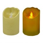 Candela Led A Batteria Color Oro Piccola