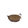 Cesta Tonda In Metallo Nero Con Juta