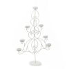 Portacandele In Metallo Forma Albero 7 Posti