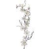 Decorazione Ramo Magnolia Bianco Neve Maxi