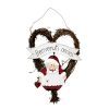 Decorazione In Legno Mamma Natale Con Cuore e Scritte