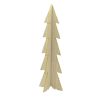 Albero In Legno Color Naturale Con Rifiniture Oro Piccolo