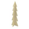 Albero In Legno Color Naturale Con Rifiniture Oro Medio
