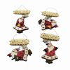 Targhetta In Legno Babbo Natale Con Scritta 4 Fantasie