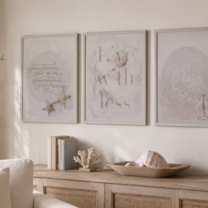 Quadro Con Stampe e Scritte 3 Fantasie