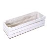 Set 2 Cassette In Legno Bianco Con Nylon