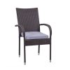 Poltrona In Polyrattan Grigio Linea Providence