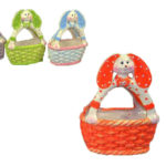 Cestino In Ceramica Coniglietto 4 Colori