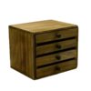 Portatutto In Legno Rettangolare Con 4 Cassetti