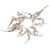 Decorazione Coroncina Con Perle E Glitter Champagne Piccola