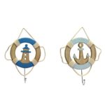 Appendino Azzurro In Legno Rotondo Linea Mare