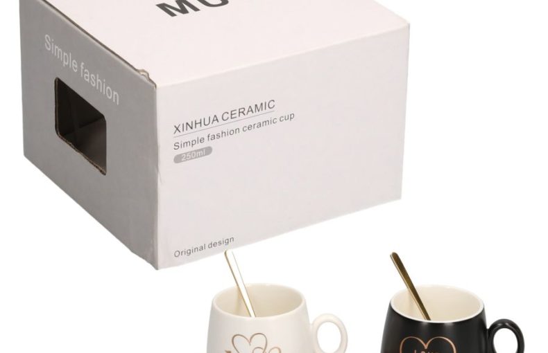 Tazza Da The In Ceramica E Legno Con Cucchiaino