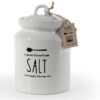 Barattolo in ceramica porta sale