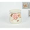 Bruciaessenza Portatealight Con Decorazione Floreale