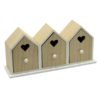 Portatutto In Legno 3 Posti Forma Casetta Linea Domov