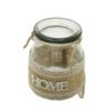 Portacandele In Vetro Con Corda Rotondo Home