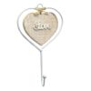 Appendino In Legno E Metallo Forma Cuore Love