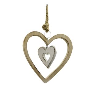Decorazione Da Appendere In Legno Forma Cuore