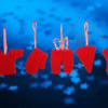 Addobbo Rosso Natalizio In Lana In 5 Soggetti