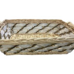 Cesta vimini naturale rettangolare