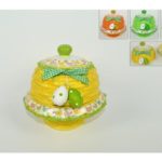 Alzatina In Ceramica Con Coperchio Decorazione Pasquale