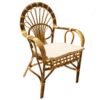 Poltrona Rattan sole con cuscino