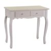 Mobiletto legno console norimberga 2 cassetti crema cm80x40h74