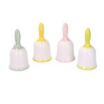 Set 4 Campanelli In Ceramica Rotondi Assortiti