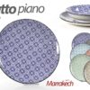 Set 6 Piatti Piani In Ceramica Linea Marrakech