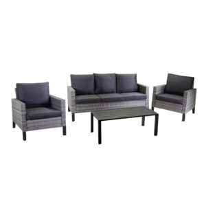 Salotto Polyrattan Linea Glendale Color Grigio
