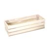 Set 2 Cassette In Legno Naturale Con Fodera In Nylon