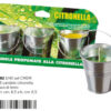 Candela 3 pz. citronella vasetto metallo