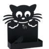 Portazampirone In Metallo Nero Forma Gatto