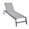 Lettino alluminio cleveland antracite cm 195x55h31