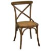 Sedia In Legno Modello Cross Colore Marrone chairo