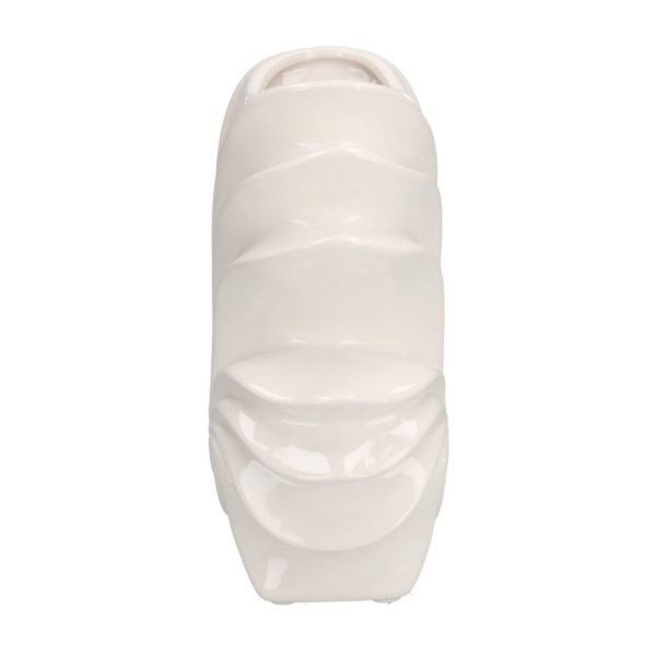 Vaso Mare In Ceramica Colore Bianco Conchiglia