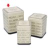 Scatola Quadra In Metallo Linea Cakes Grande