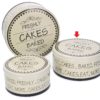 Scatola Tonda In Metallo Linea Cakes Media