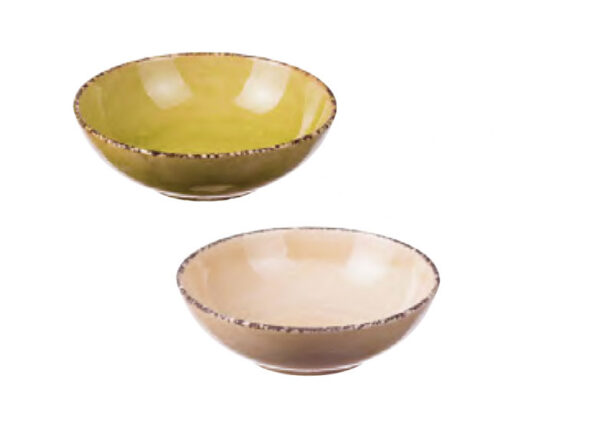 Set 6 Ciotole Rotonde Basse In Ceramica Linea Susy