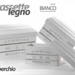 Cassetta Bianca In Legno Con Coperchio Linea Storage Grande